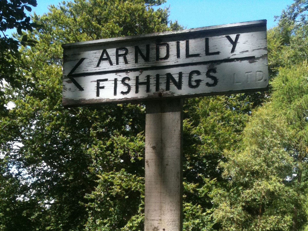 Arndilly Fishings Sign